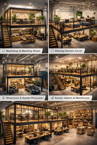 Mezzanine Ruang Kantor di Pulo